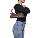 Borsa Sottospalla Donna LOVE MOSCHINO in Ecopelle Marrone Cioccolato