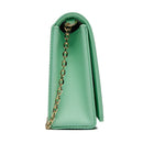 Clutch Donna con Tracolla LOVE MOSCHINO linea Smart Daily Jelly Logo Verde Menta