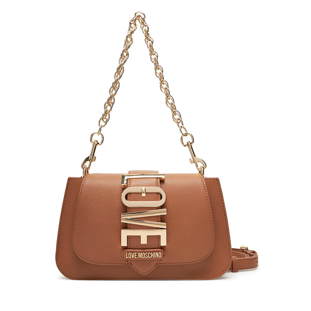 Borsa Donna a Spalla e Tracolla LOVE MOSCHINO linea Lovebug color Cammello