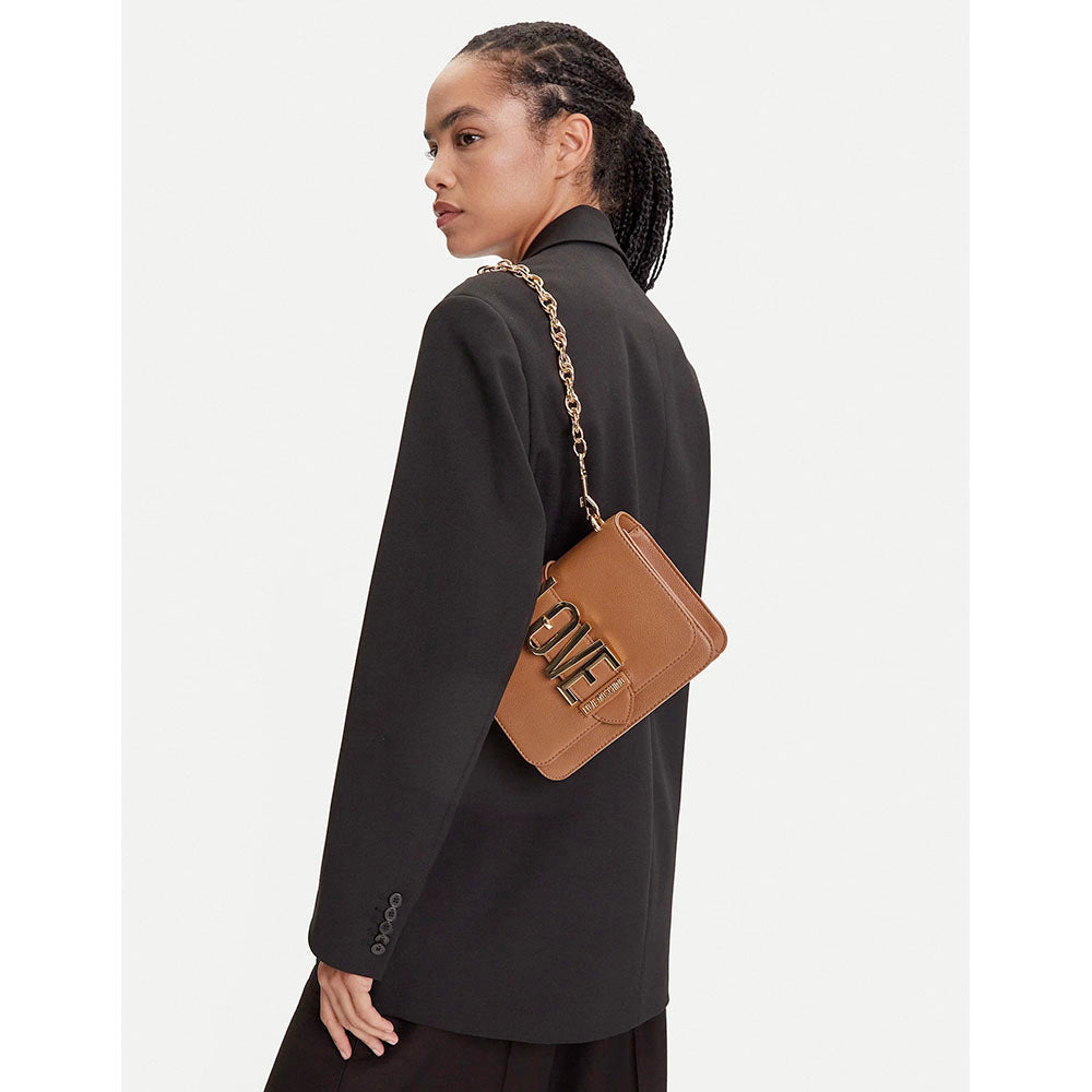 Borsa Donna a Spalla LOVE MOSCHINO linea Lovebug color Cammello