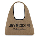 Borsa Donna a Spalla LOVE MOSCHINO in Canvas color Oro