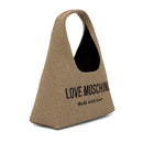 Borsa Donna a Spalla LOVE MOSCHINO in Canvas color Oro