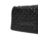 Borsa Donna a Spalla e Tracolla LOVE MOSCHINO linea Lettering Logo Nero con Logo Canna di Fucile