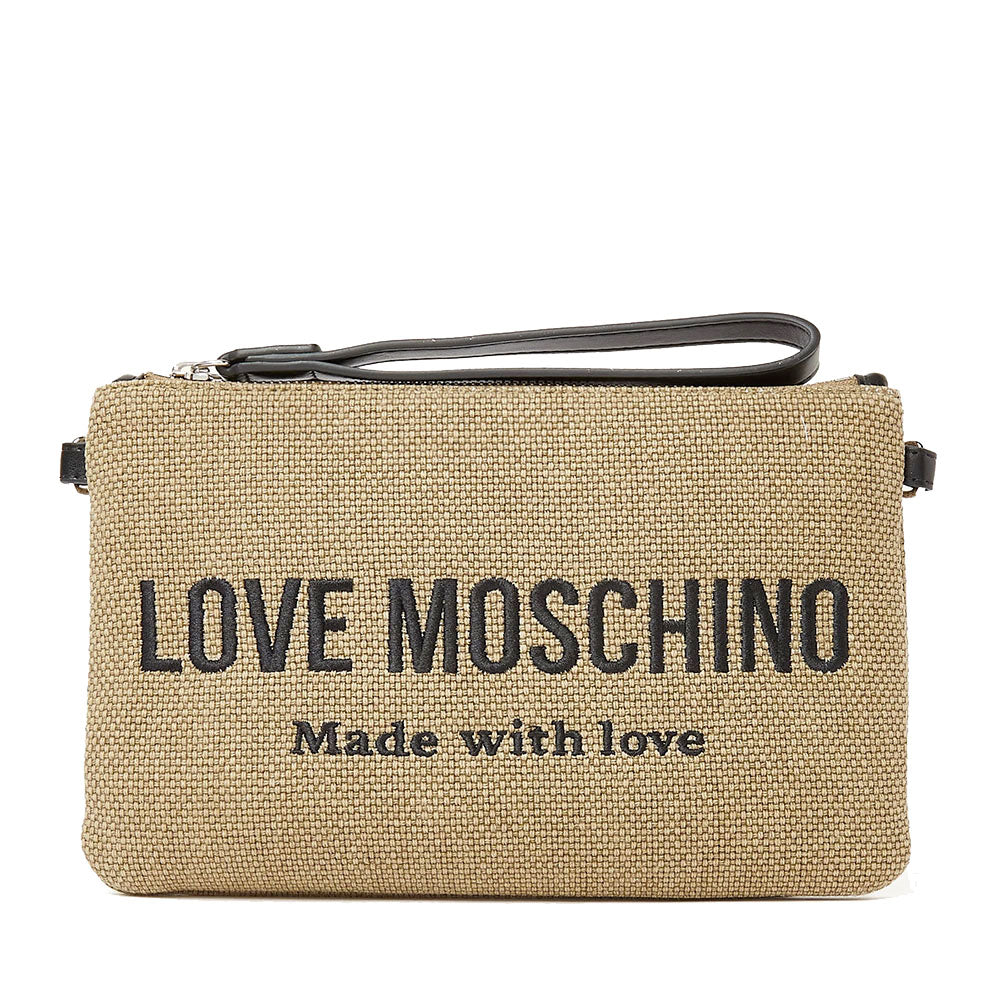 Pochette Donna LOVE MOSCHINO in Canvas color Oro