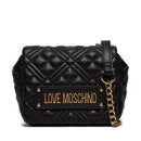 LOVE MOSCHINO Mini-Umhängetasche, gesteppt, schwarze Linie