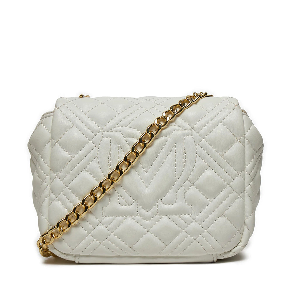 Mini Bag a Tracolla LOVE MOSCHINO linea Quilted Bianco