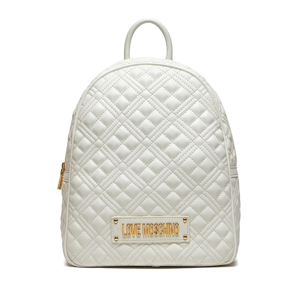 Damen-Stepprucksack LOVE MOSCHINO Stepplinie Weiß