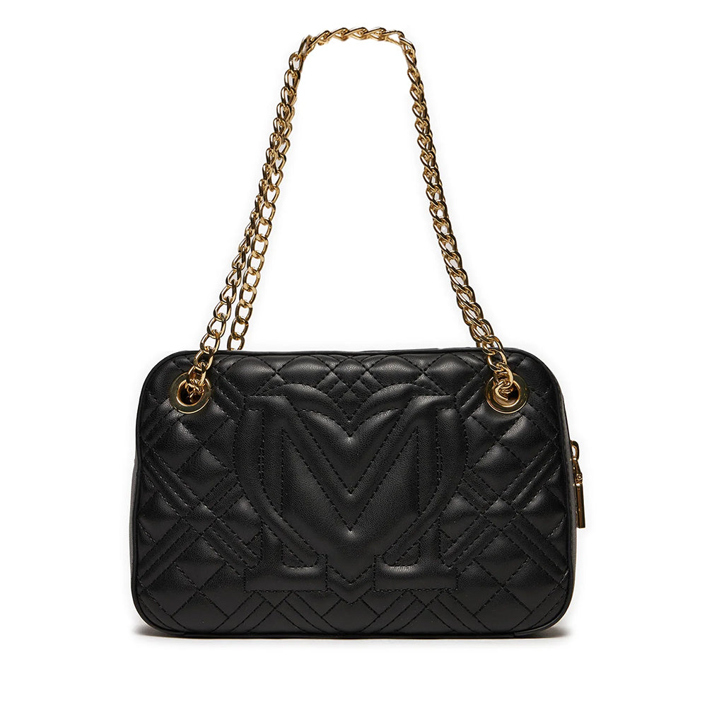 Borsa Donna a Spalla LOVE MOSCHINO linea Lettering Logo colore Nero