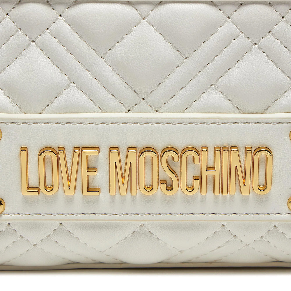 Borsa Donna a Spalla LOVE MOSCHINO linea Lettering Logo colore Bianco