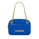 Damen-Umhängetasche LOVE MOSCHINO Saphirblauer Schriftzug Logo-Linie