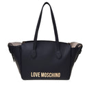 Damen-Shopper mit Pochette LOVE MOSCHINO Modell Bold Bag in Schwarz
