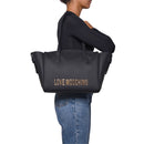 Damen-Shopper mit Pochette LOVE MOSCHINO Modell Bold Bag in Schwarz