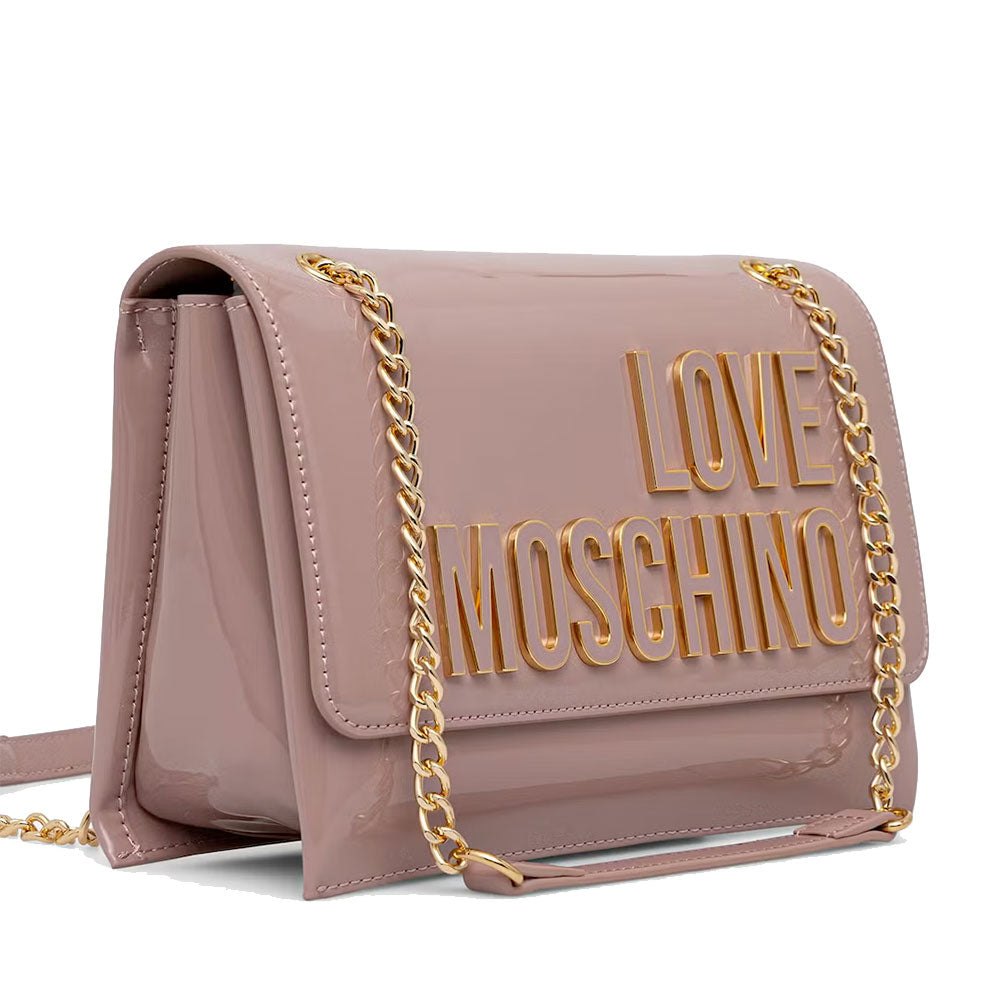 Borsa Donna a Spalla e Tracolla LOVE MOSCHINO in Vernice Rosa