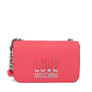 LOVE MOSCHINO Damen Umhängetasche Fuchsia mit Farbverlauf-Schriftzug Logo