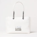LOVE MOSCHINO 
Weißem Shopping Bag mit Logo