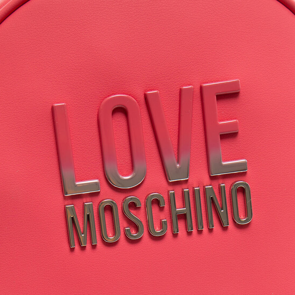 LOVE MOSCHINO 
Damen Rucksack in der Farbe Fuchsia mit Farbverlauf-Schriftzug Logo