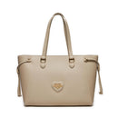 Shopping Bag LOVE MOSCHINO linea Sweet Heart stampa Saffiano Avorio