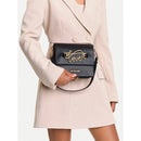 Borsa Donna a Spalla con Tracolla LOVE MOSCHINO Nera con Logo in Corsivo