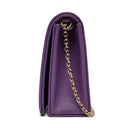 Clutch Donna con Tracolla LOVE MOSCHINO linea Sweet Heart stampa Saffiano Viola