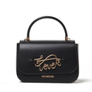 Borsa Donna a Mano LOVE MOSCHINO Nera con Logo in Corsivo