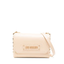 LOVE MOSCHINO Beige Schultertasche mit Nieten