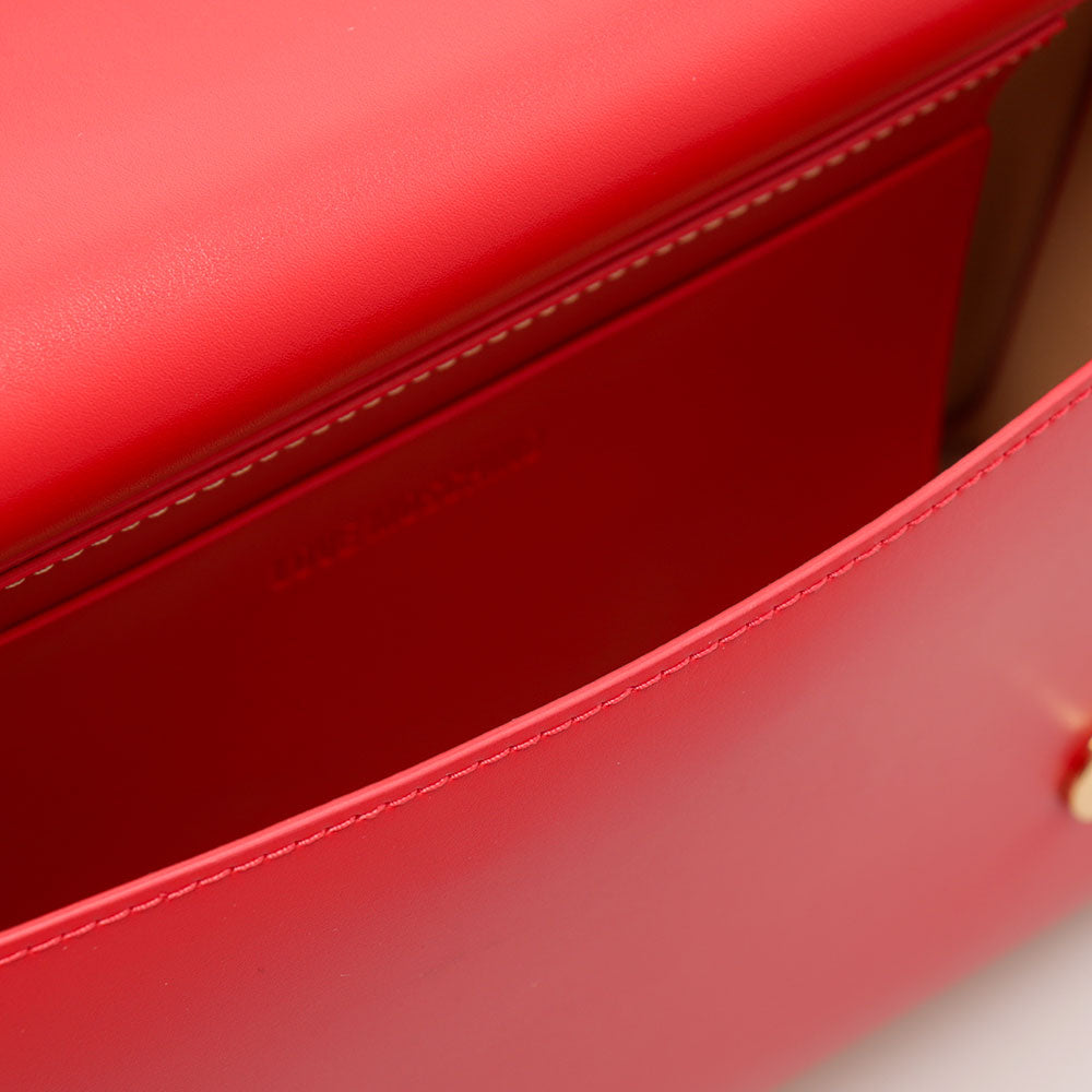 Borsa a Tracolla LOVE MOSCHINO Rossa con Borchie