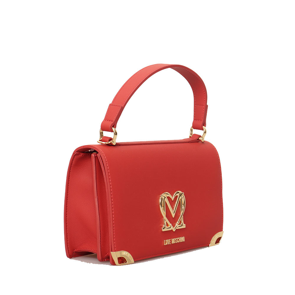 Borsa Donna a Mano e a Spalla LOVE MOSCHINO Rossa con Foulard