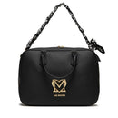 LOVE MOSCHINO Schwarze Damen-Hand- und Umhängetasche mit Schal JC4286