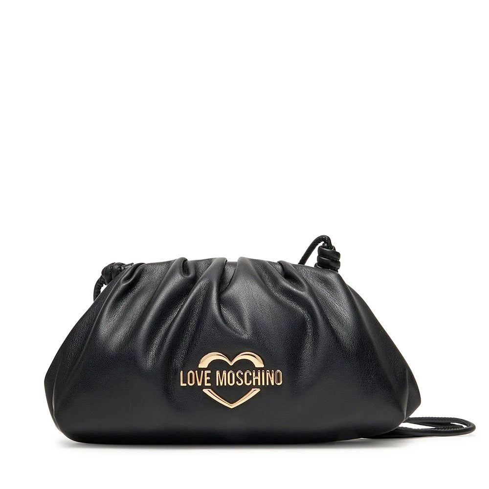 Clutch Donna con Tracolla LOVE MOSCHINO in Ecopelle Soft Nero