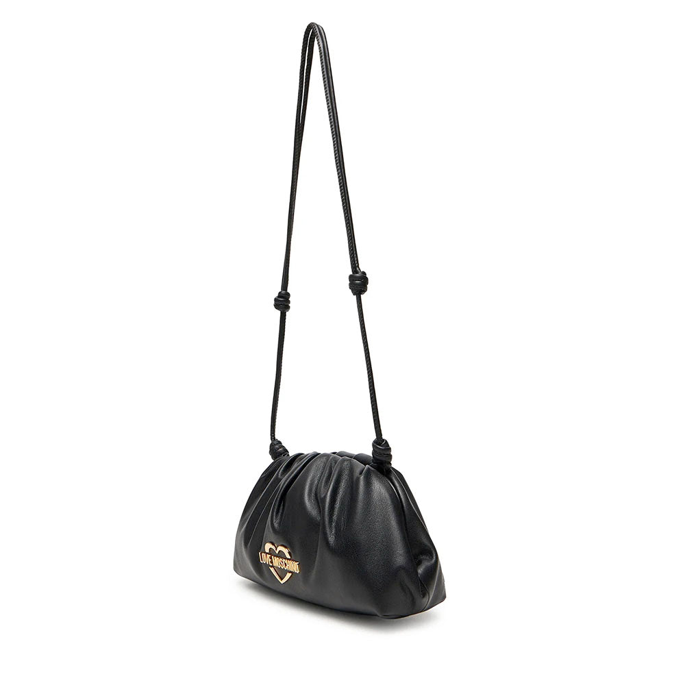 Clutch Donna con Tracolla LOVE MOSCHINO in Ecopelle Soft Nero