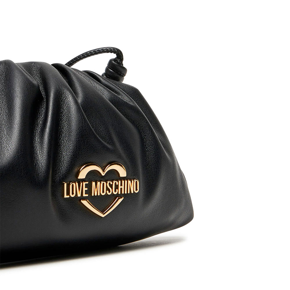 Clutch Donna con Tracolla LOVE MOSCHINO in Ecopelle Soft Nero