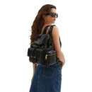 LOVE MOSCHINO Damen Rucksack Kroko-Print in Schwarz