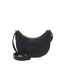 Hobo Bag LOVE MOSCHINO linea Sparkling Logo Nero con Logo in Paillettes Nero