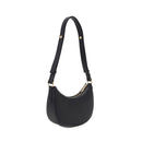 Hobo Bag LOVE MOSCHINO linea Sparkling Logo Nero con Logo in Paillettes Nero