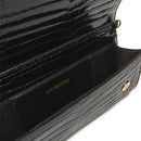 LOVE MOSCHINO LETTERING LOGO LINIE
Damen Clutch mit Schultergurt in Schwarz mit Kokosnuss Print