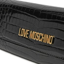 LOVE MOSCHINO LETTERING LOGO LINIE
Damen Clutch mit Schultergurt in Schwarz mit Kokosnuss Print