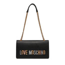 Damen-Schulter- und Umhängetasche LOVE MOSCHINO Bold Love Lettering-Linie in Schwarz