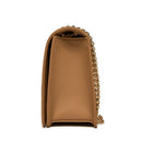 Damen-Schulter- und Umhängetasche LOVE MOSCHINO Bold Love Lettering-Linie in der Farbe Biscuit