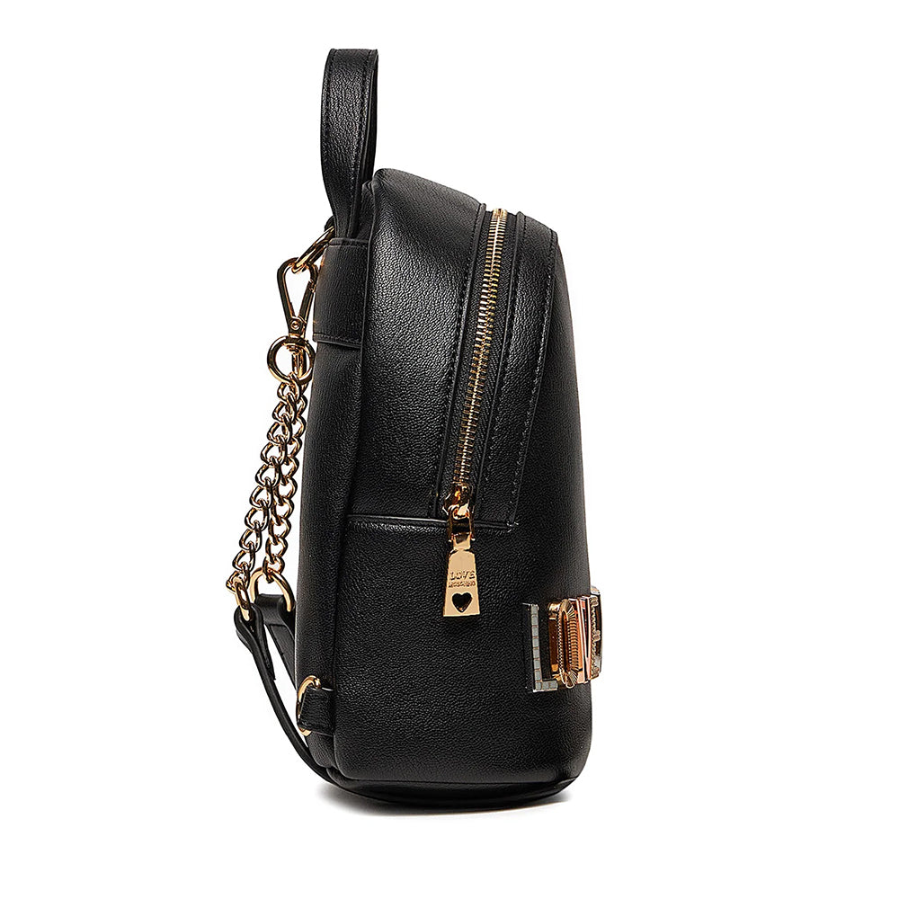 LOVE MOSCHINO Damenrucksack Bold Love Schriftzug Linienfarbe Schwarz