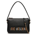 Damen-Schulter- und Umhängetasche LOVE MOSCHINO Bold Love Lettering-Linie in Schwarz