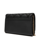 LOVE MOSCHINO 
Clutch für Damen mit schwarzer karierter Stickerei