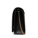 Clutch Donna con Tracolla LOVE MOSCHINO linea Heart Studs in Rafia Nera