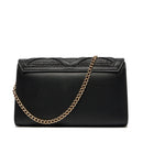 Clutch Donna con Tracolla LOVE MOSCHINO linea Heart Studs in Rafia Nera