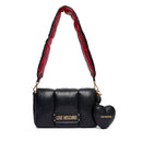 Borsa Donna a Tracolla LOVE MOSCHINO linea Puffy Logo Trapuntata Imbottita Nera