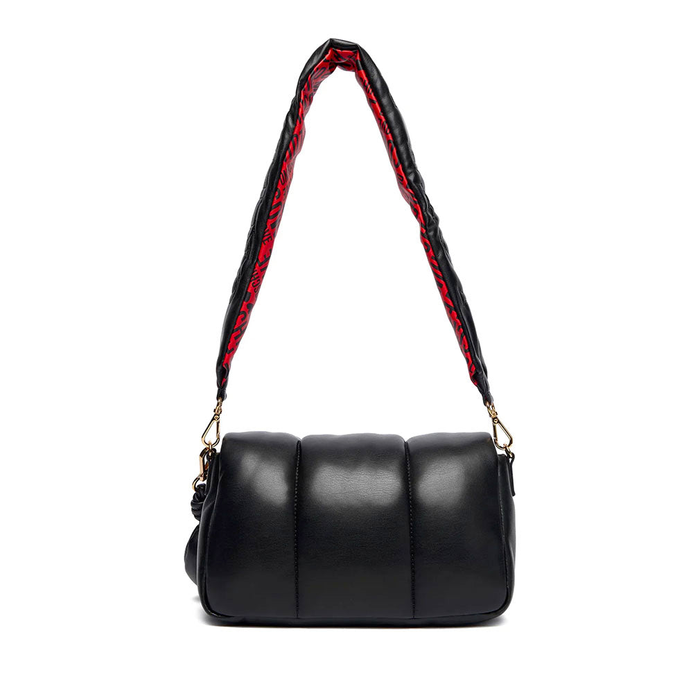 Borsa Donna a Tracolla LOVE MOSCHINO linea Puffy Logo Trapuntata Imbottita Nera