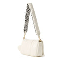Borsa Donna a Tracolla LOVE MOSCHINO linea Puffy Logo Trapuntata Imbottita Avorio