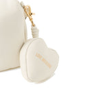 Borsa Donna a Tracolla LOVE MOSCHINO linea Puffy Logo Trapuntata Imbottita Avorio
