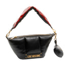 Borsa a Spalla LOVE MOSCHINO linea Puffy Logo Trapuntata Imbottita Nera
