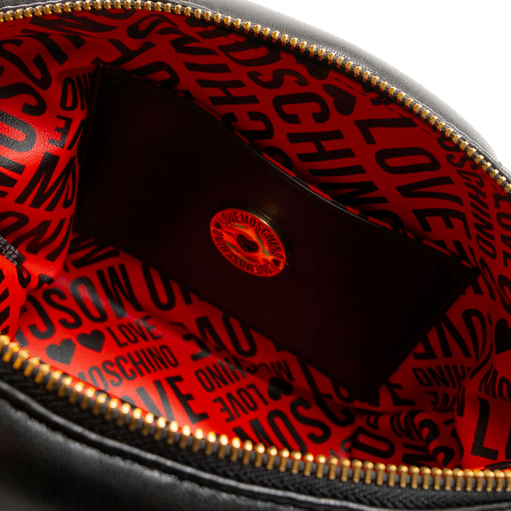 Borsa a Spalla LOVE MOSCHINO linea Puffy Logo Trapuntata Imbottita Nera