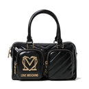 LOVE MOSCHINO Damen Handtasche City Pockets Line Schwarz